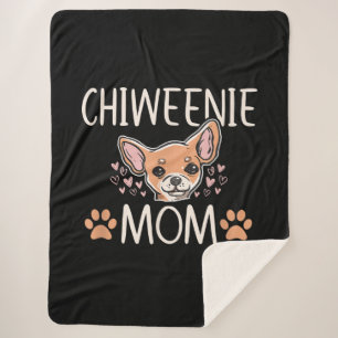 Manta Sherpa chiweenie mamá chihuahua lindo dueño de perro am