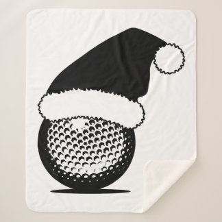 Manta Sherpa Christmas Golf Ball with Santa Hat