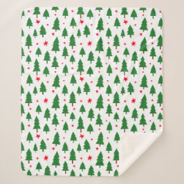 Manta Sherpa Christmas Trees and Stars