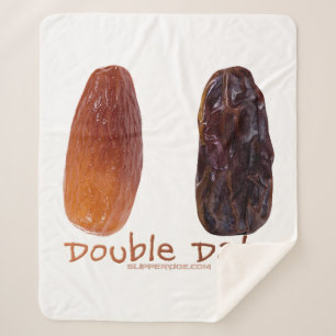 Manta Sherpa Chrivele divertido de dos citas de SlipperyJoe