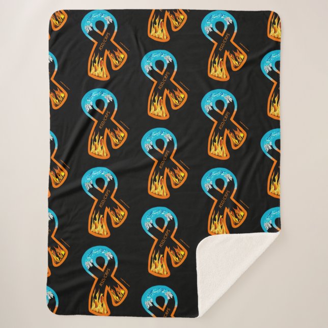 Manta Sherpa Cinta de fuego y hielo...RSD/CRPS (Anverso)