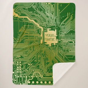 Manta Sherpa Circuito monograma Motherboard Electronics Chip Te