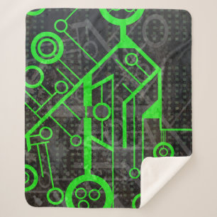 Manta Sherpa Circuito verde