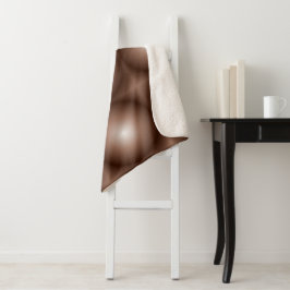 Manta Sherpa Círculo geométrico 3D Círculo oscuro Mocha marrón 