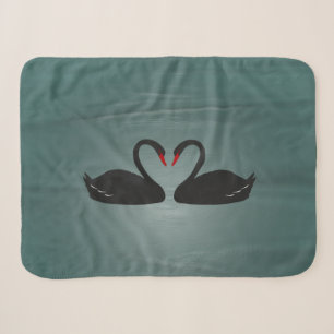 Manta Sherpa Cisnes Negros