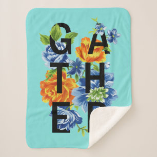 Manta Sherpa Cita 2 de recogida de flores