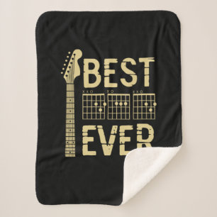 Manta Sherpa Citas de abuelo Mejor Guitarra De Papá