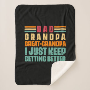 Manta Sherpa Citas de abuelo   Papá Gran Abuelo