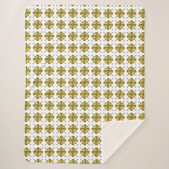 Manta Sherpa Citrine Clover (Anverso)