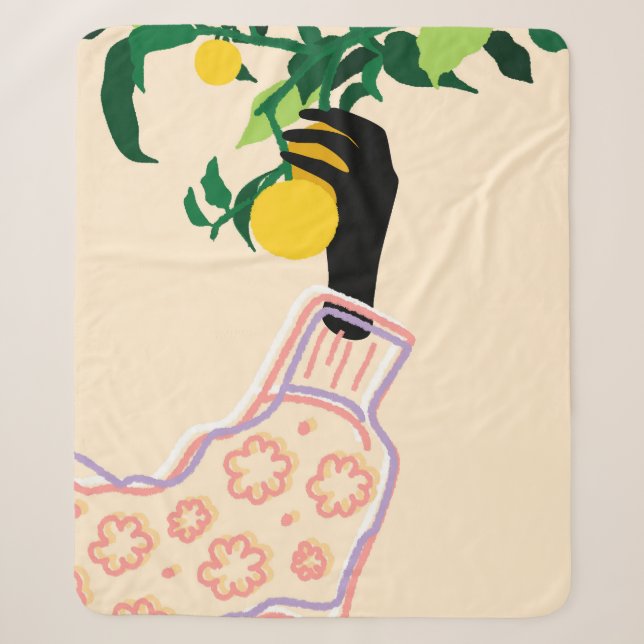 Manta Sherpa Citrus Touch (Anverso)