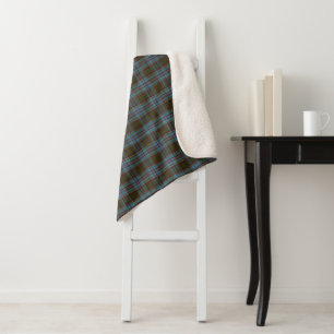 Manta Sherpa Clan Anderson Tartan Plaid Pattern Scottish