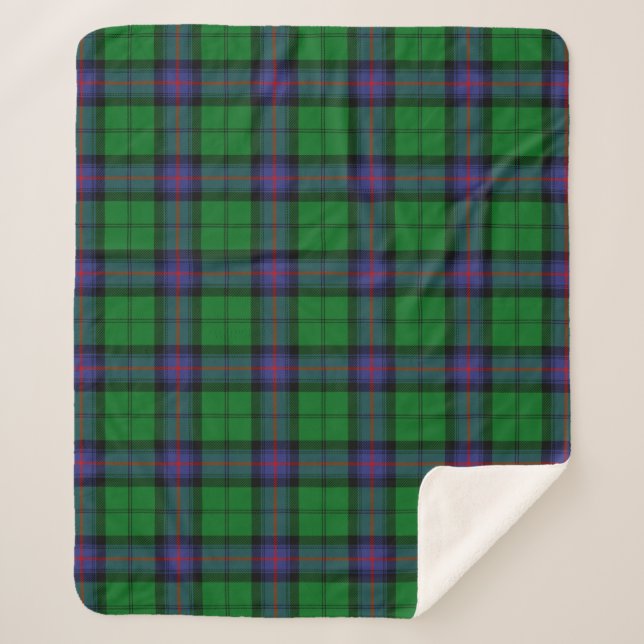 Manta Sherpa Clan Armstrong Tartan Plaid (Anverso)