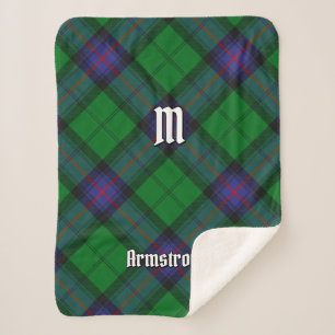 Manta Sherpa Clan Armstrong Tartan Sherpa Blanket