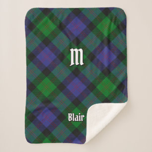 Manta Sherpa Clan Blair Tartan Sherpa Blanket