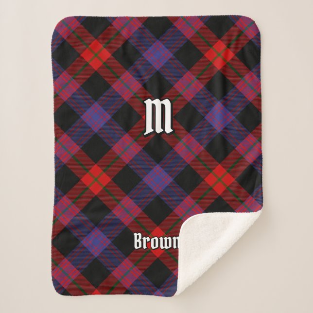 Manta Sherpa Clan Brown Tartan (Anverso)