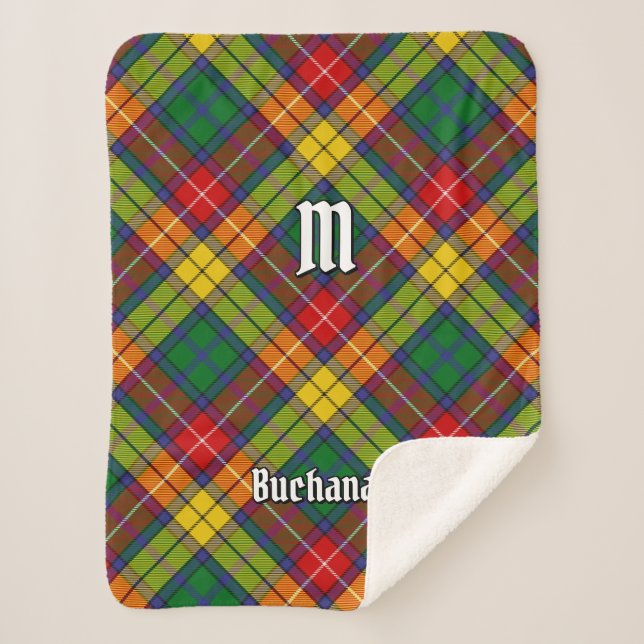 Manta Sherpa Clan Buchanan Tartan (Anverso)
