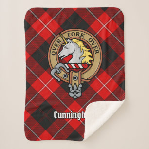 Manta Sherpa Clan Cunningham Escudo por Tartán