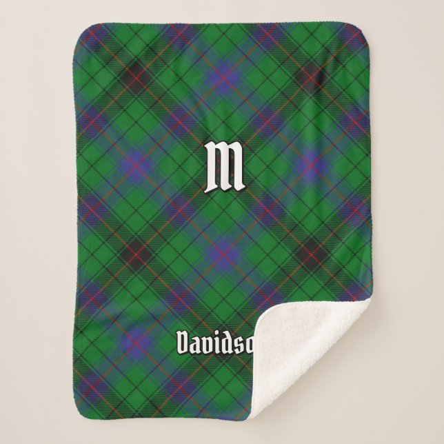 Manta Sherpa Clan Davidson Tartan (Anverso)