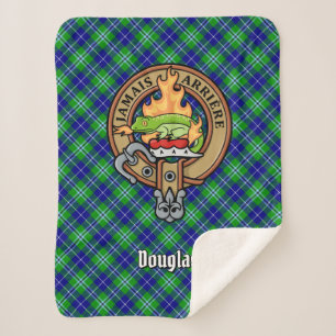 Manta Sherpa Clan Douglas Escudo por Tartán