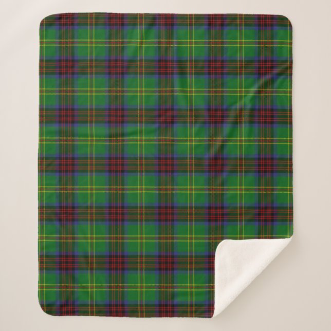 Manta Sherpa Clan escocés Connolly Hunting Tartan Plaid (Anverso)