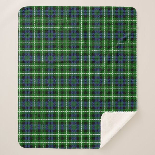 Manta Sherpa Clan escocés Graham Tartan Plaid (Anverso)