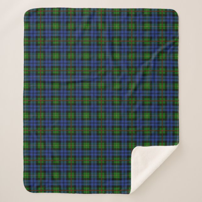 Manta Sherpa Clan escocés MacEwan Tartan Plaid (Anverso)