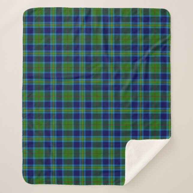 Manta Sherpa Clan escocés Miller Tartán Plaid (Anverso)