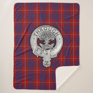 Manta Sherpa Clan Hamilton Escudo & Tartan
