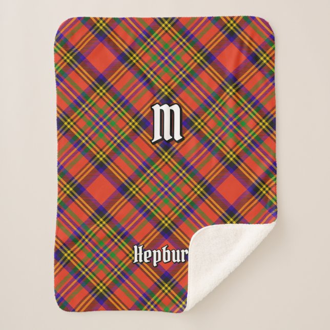 Manta Sherpa Clan Hepburn Tartan (Anverso)