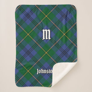 Manta Sherpa Clan Johnston Tartan Sherpa Blanket
