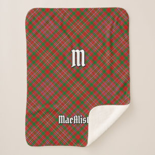 Manta Sherpa Clan MacAlister Tartan Sherpa Blanket