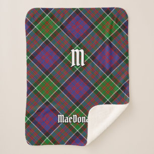 Manta Sherpa Clan MacDonald de Clanranald Tartan Sherpa Blanket