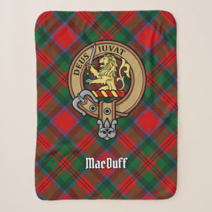 Manta Sherpa Clan MacDuff Escudo sobre Tartán