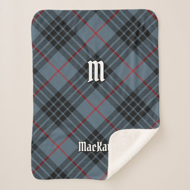 Manta Sherpa Clan MacKay Blue Tartan (Anverso)