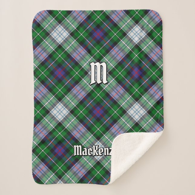 Manta Sherpa Clan MacKenzie se viste con Tartan Sherpa Blanket (Anverso)