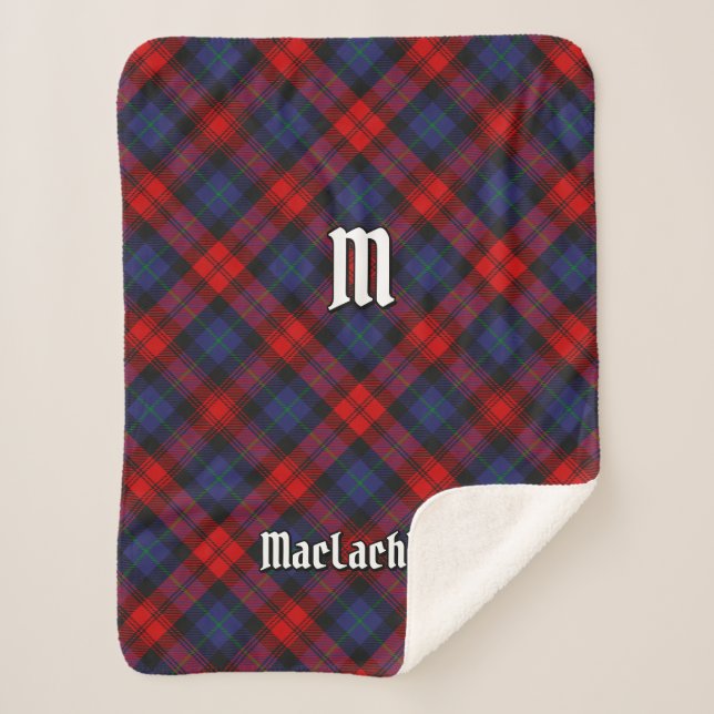 Manta Sherpa Clan MacLachlan Tartan (Anverso)