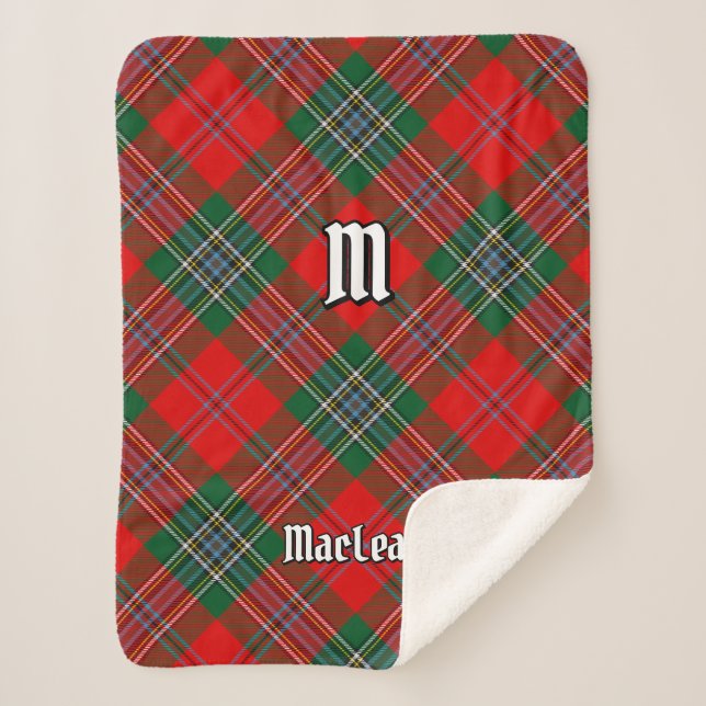 Manta Sherpa Clan MacLean Tartan (Anverso)