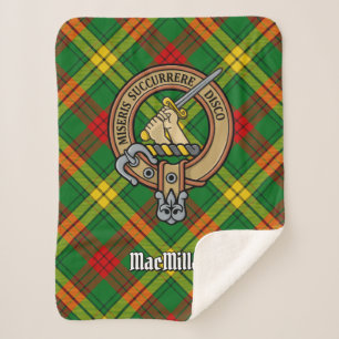 Manta Sherpa Clan MacMillan Escudo sobre Tartán
