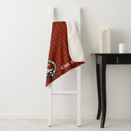 Manta Sherpa Clan MacQuarrie Tartan y Escudo