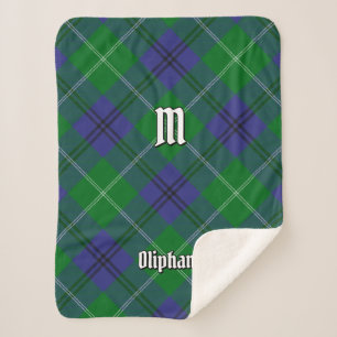 Manta Sherpa Clan Oliphant Tartan Sherpa Blanket