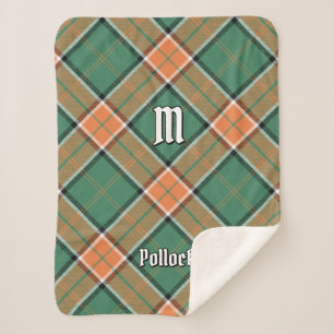 Manta Sherpa Clan Pollock Tartan Sherpa Blanket