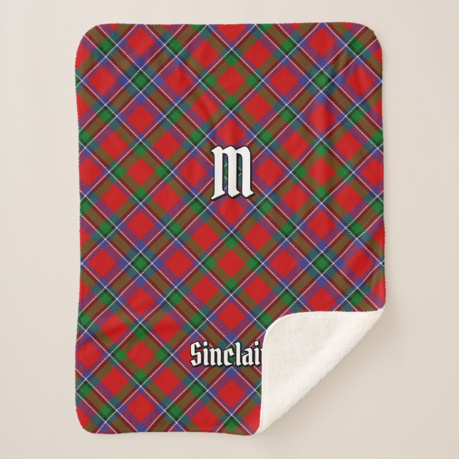 Manta Sherpa Clan Sinclair Tartan (Anverso)