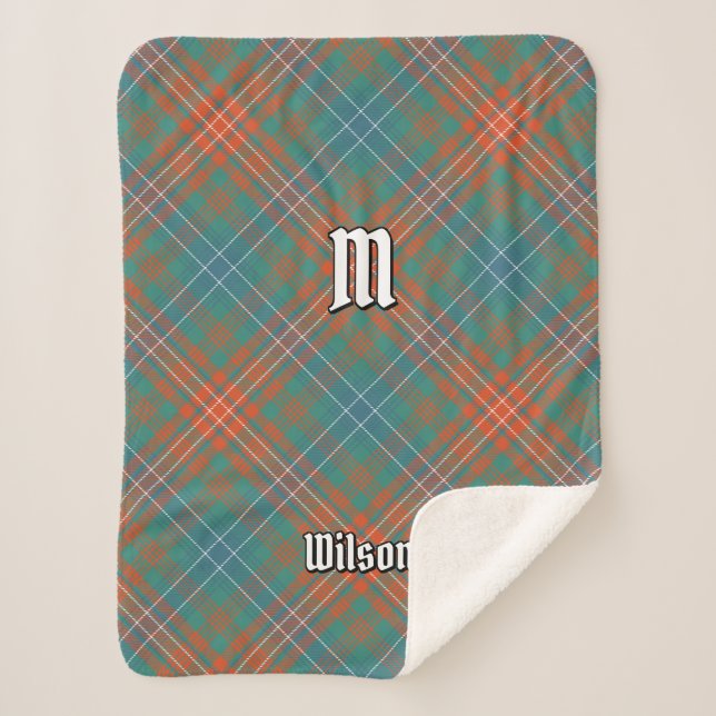 Manta Sherpa Clan Wilson Ancient Tartán (Anverso)