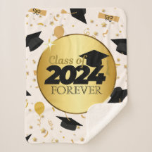 Clase de 2024 Graduación Keepsake Blanket