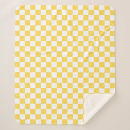 Manta Sherpa Classic visual yellow checkerboard