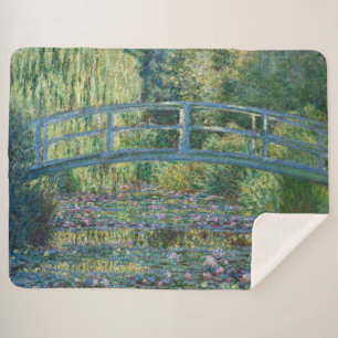 Manta Sherpa Claude Monet - estanque de Lily del Agua, Armonía