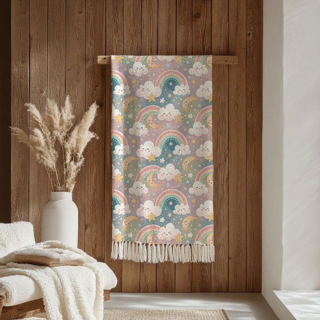 Manta Sherpa Cloudy Skies Blanket Pastel Sherpa for Sweet Kids (Cloudy Skies Blanket Pastel Sherpa for Sweet Kids)