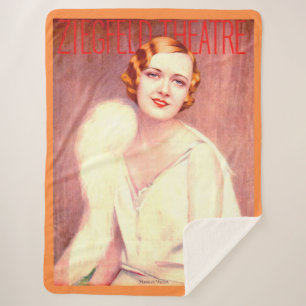 Manta Sherpa Cobertura del programa de teatro Ziegfeld 1928 Mar