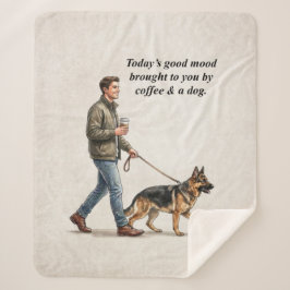 Manta Sherpa Coffee & a Shepherd Cozy Day