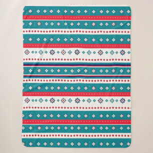 Manta Sherpa Cojín decorativo de franjas horizontales rojas y v